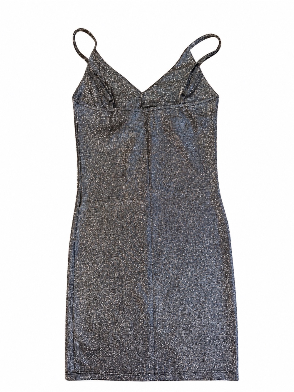 RAD Y2K Metallic Glitter Sparkle Body-con Mini Spaghetti Strap Dress - Picture 3 of 6
